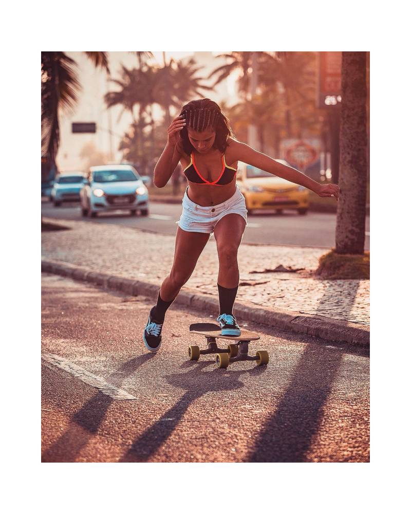 The Diamond Surfboard Series Skateboard - Orange