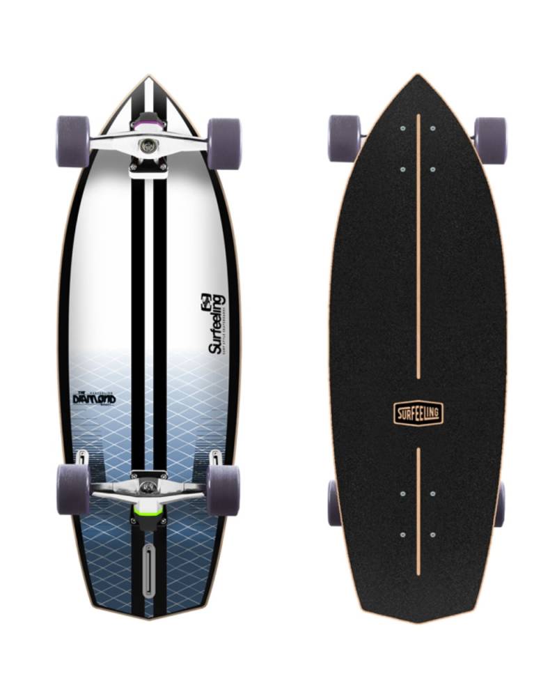 The Diamond Surfboard Series Skateboard - Navy Blue