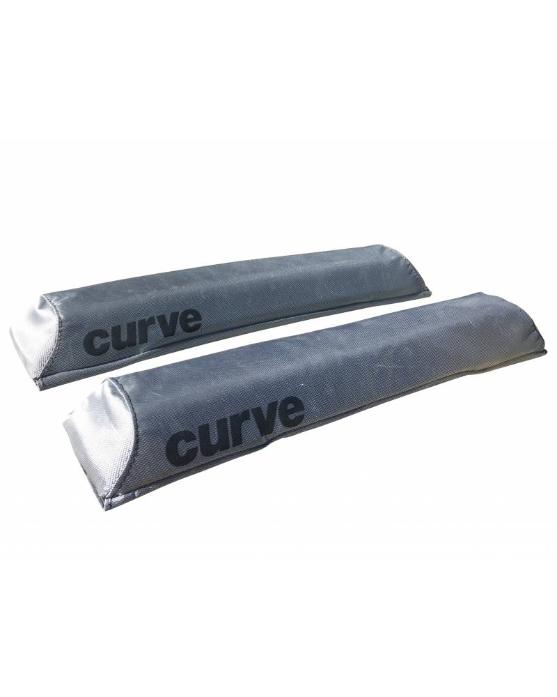 Curve Roof Rack Pads Aero - Silver- Single 18.5"