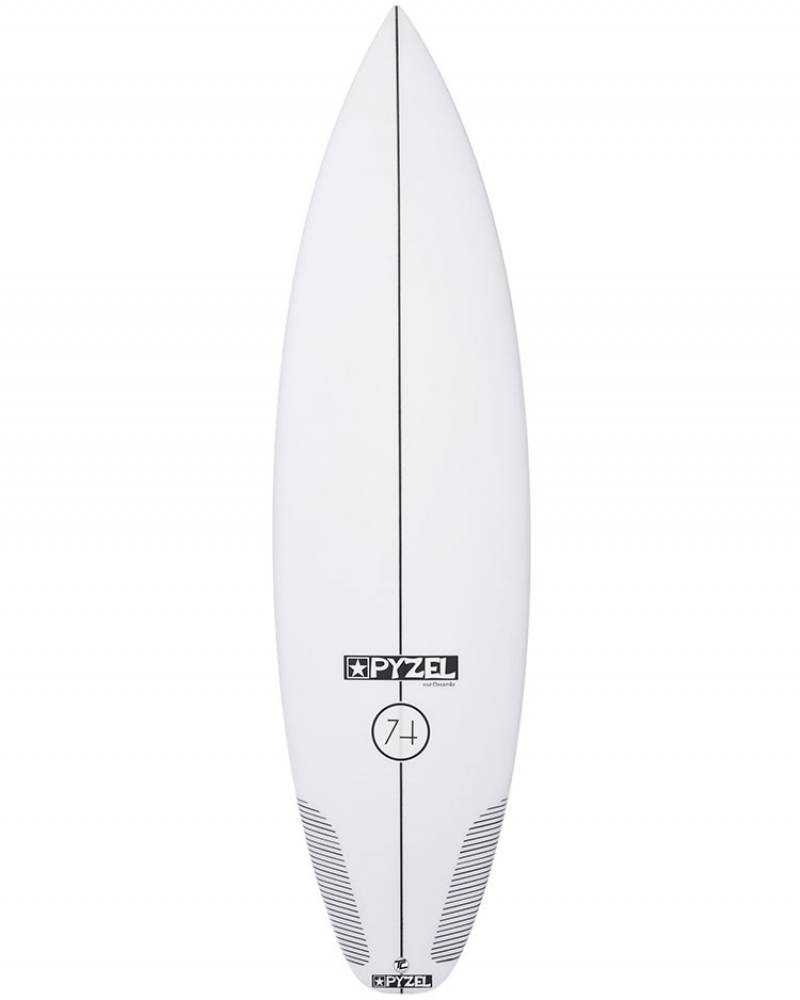 サーフィン・ボディボード PYZEL surfboards Buy the Pyzel 74 5ft 10in White Surfboard Online Now