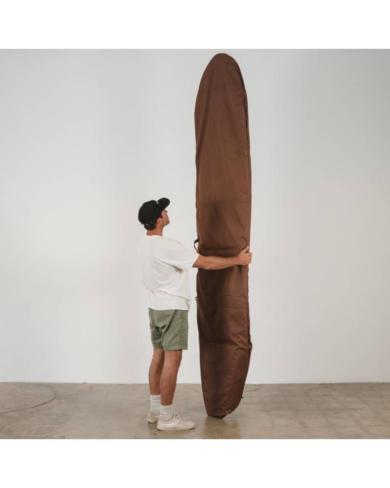 Seal Brown Canvas Surfboard Bag