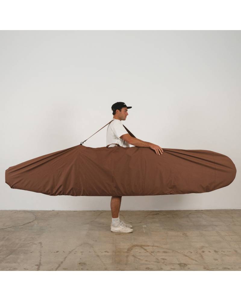 Seal Brown Canvas Surfboard Bag