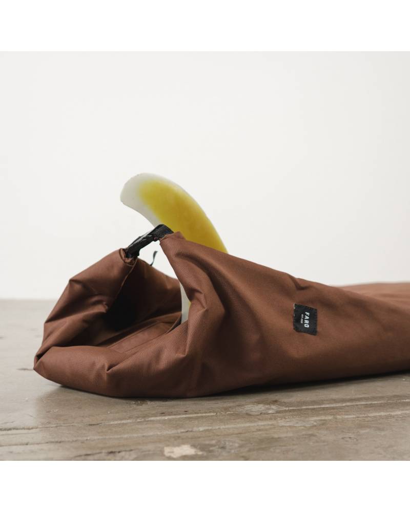 Seal Brown Canvas Surfboard Bag