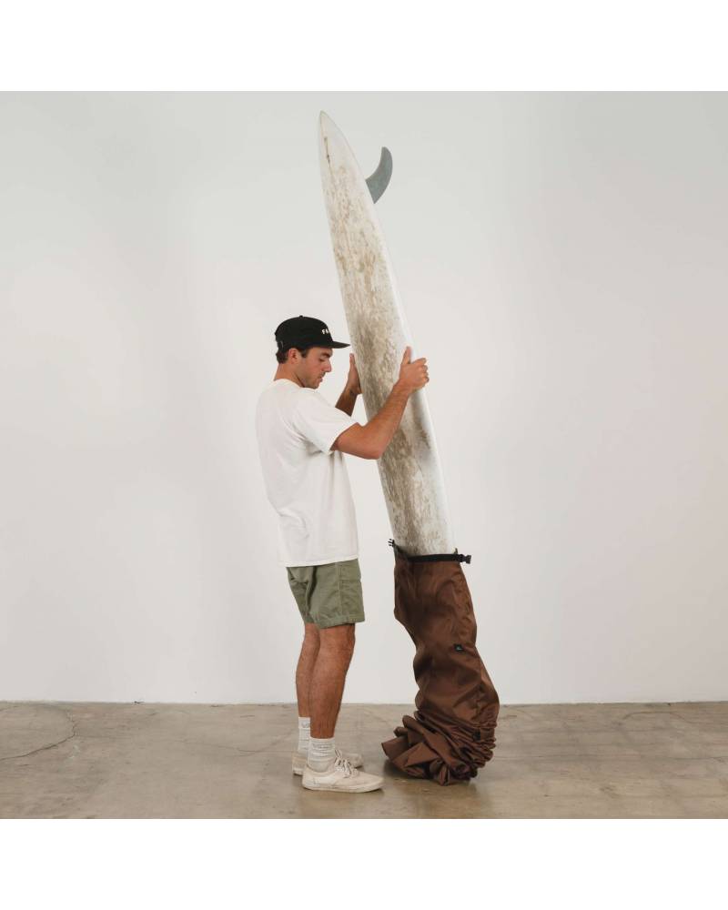 Seal Brown Canvas Surfboard Bag