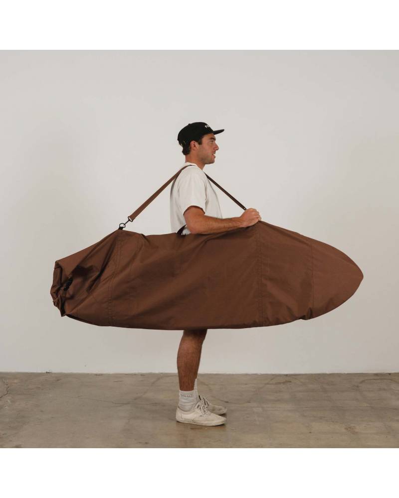 Seal Brown Canvas Surfboard Bag