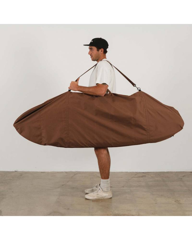 Seal Brown Canvas Surfboard Bag