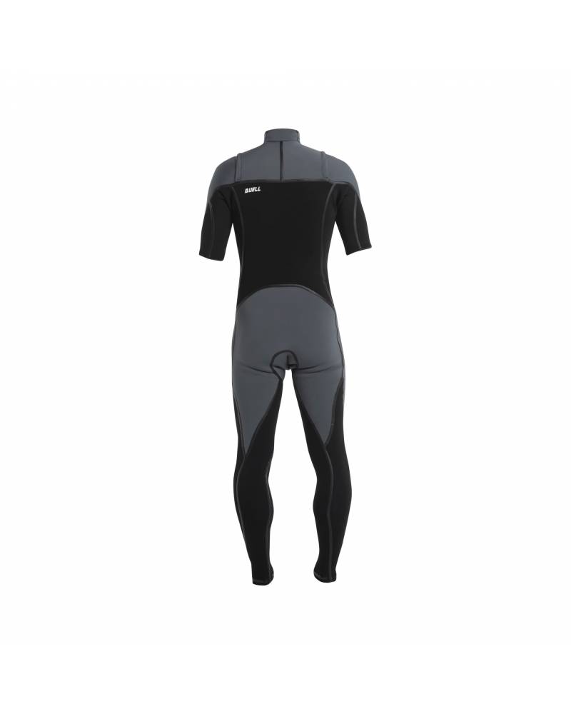 Buell RB1 2mm s/s Fullsuit Mens Black and Storm - back