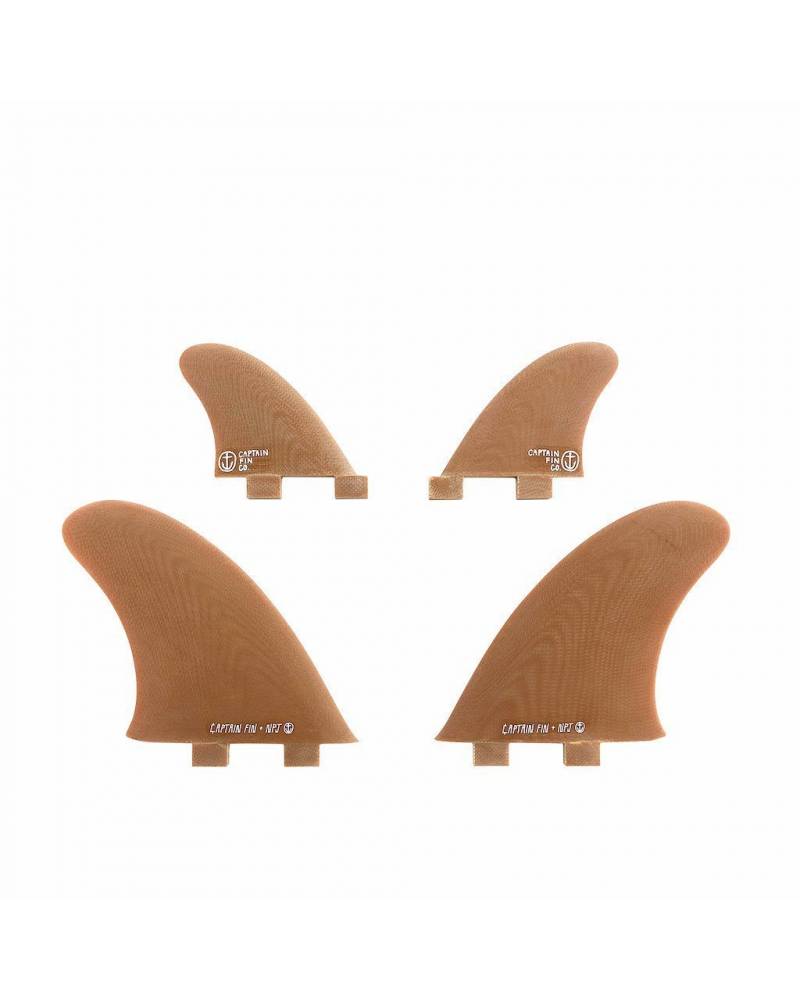 Buy the Captain Fin Co NPJ Quartet FCS L Brown Online Now