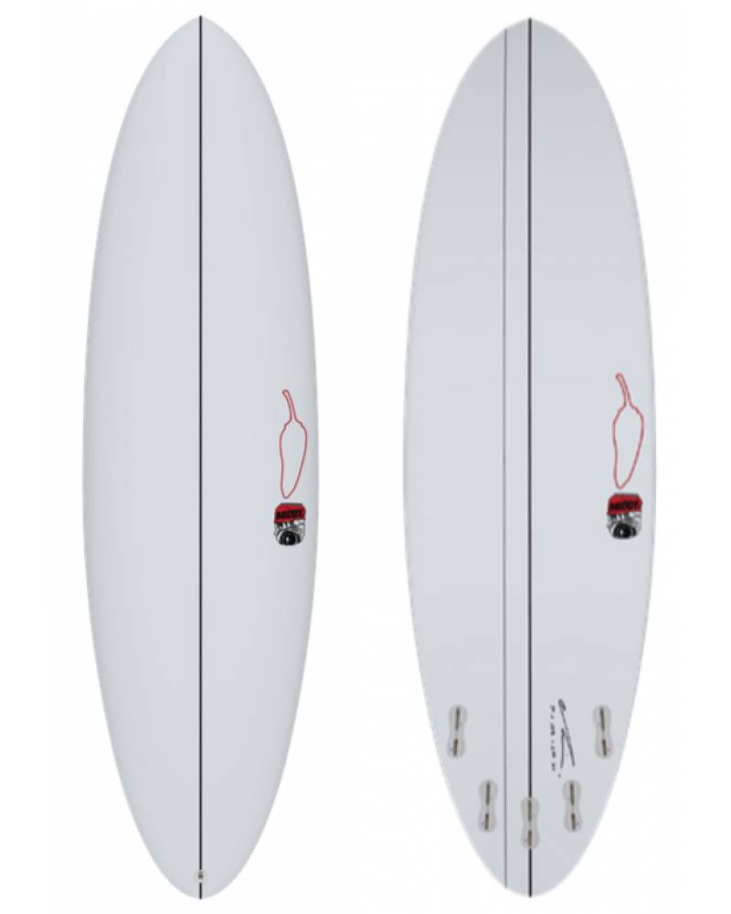 Buy the Chilli Middy 5ft 10in White Surfboard Online Now
