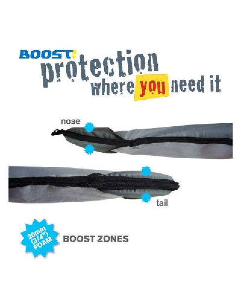 Curve Boost Travel Shortboard Surfboard Bag zones