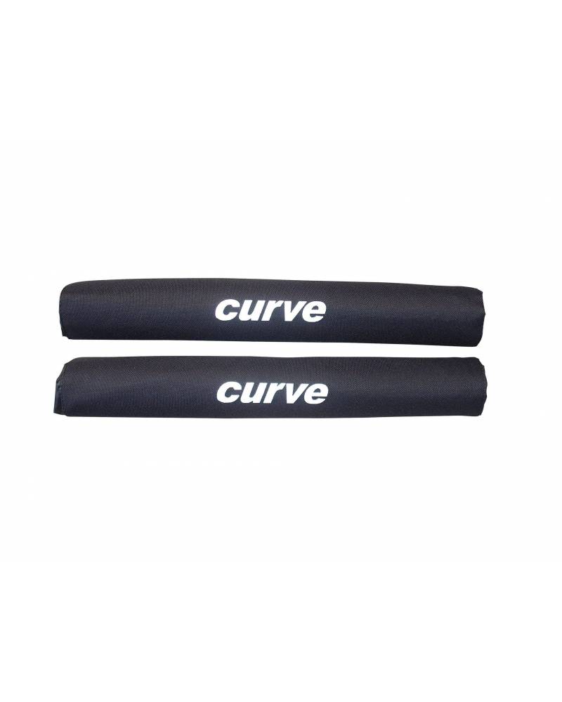 Curve Roof Rack Pads Round - Black - Single 17"