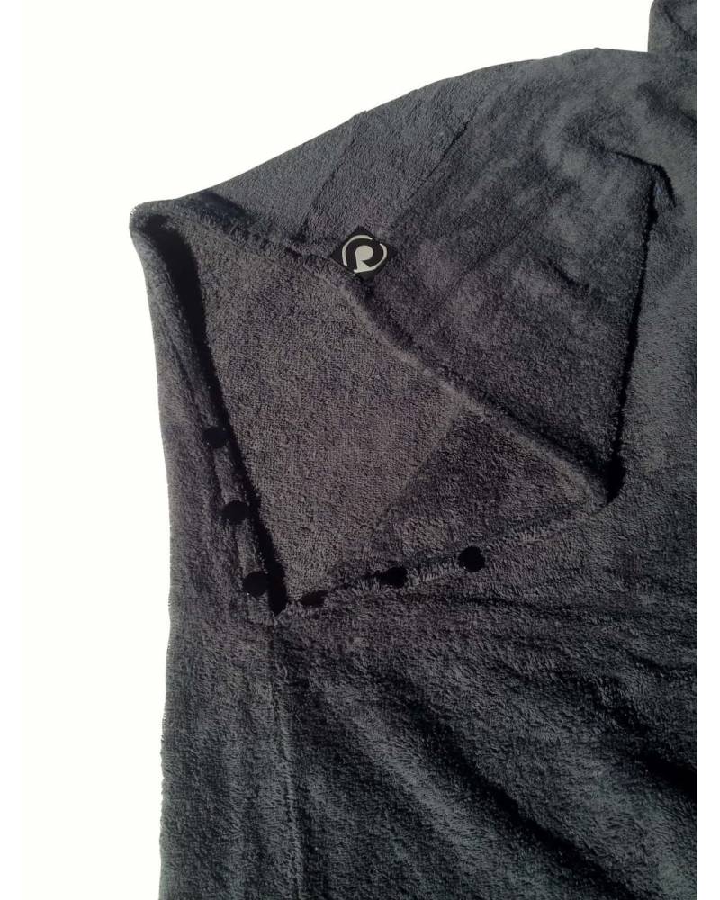 Curve Surf Poncho Towel - Cotton sleeves open