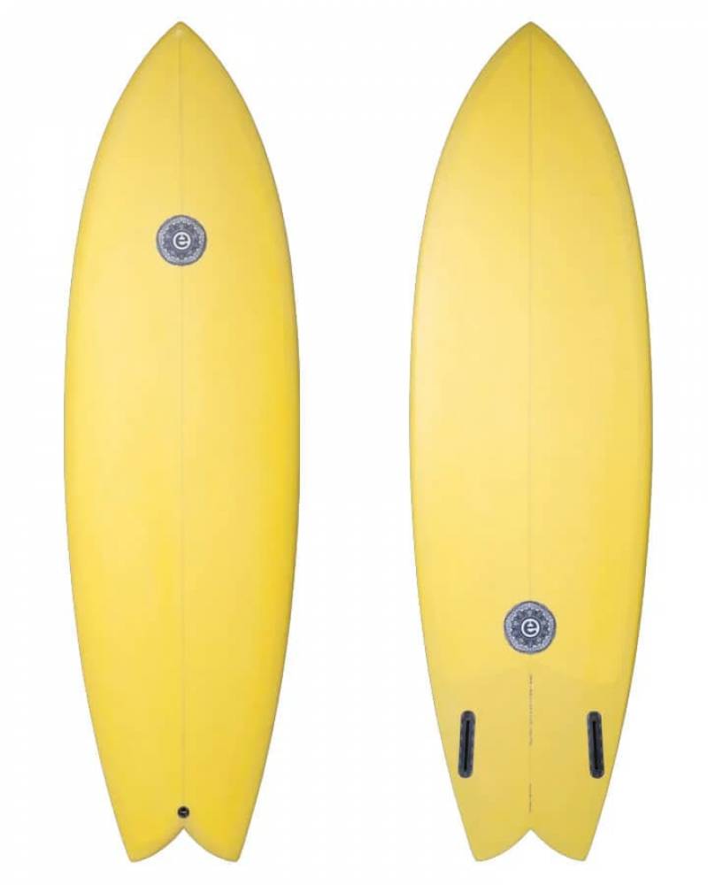 element surfboard Twin Fish 6’0 EPS Buy the Elemnt Twin Fish 6ft 0in Mustard Surfboard Online Now