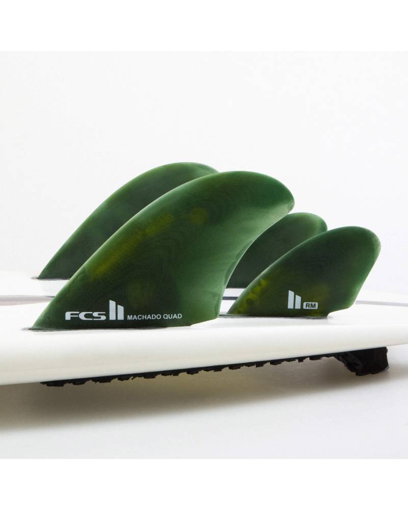 Buy the FCS Rob Machado PG Quad Fins L Green Online Now