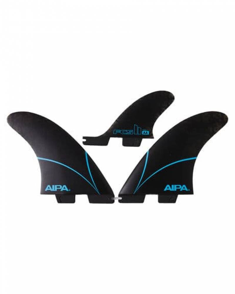 Buy the FCS Aipa PG Twin + 1 XL Black Surfboard Fin Online Now