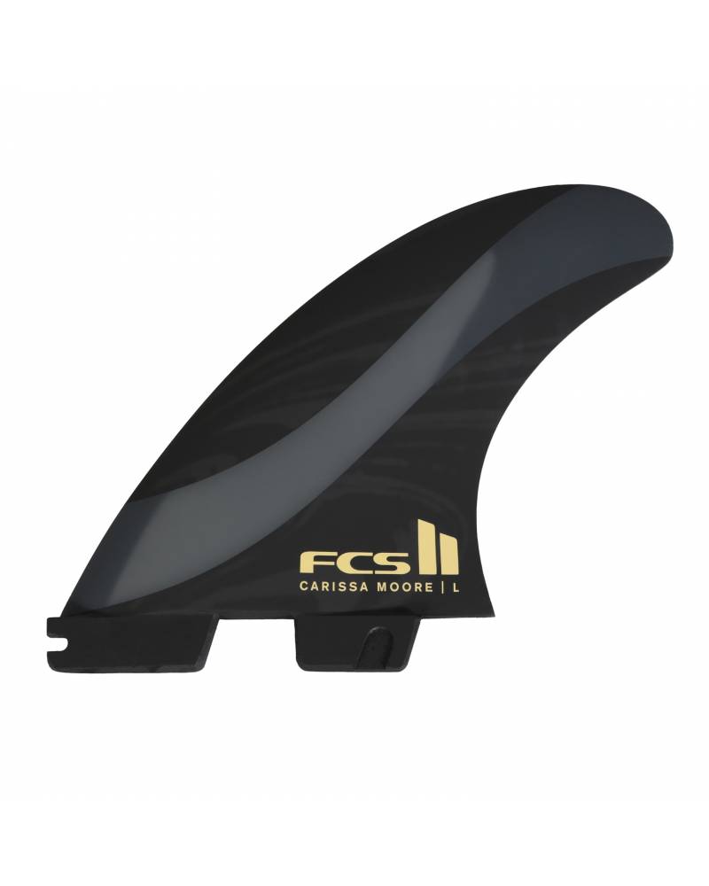 Buy the FCS Carissa Moore Tri Fins Medium Black Online Now | Boardcave USA