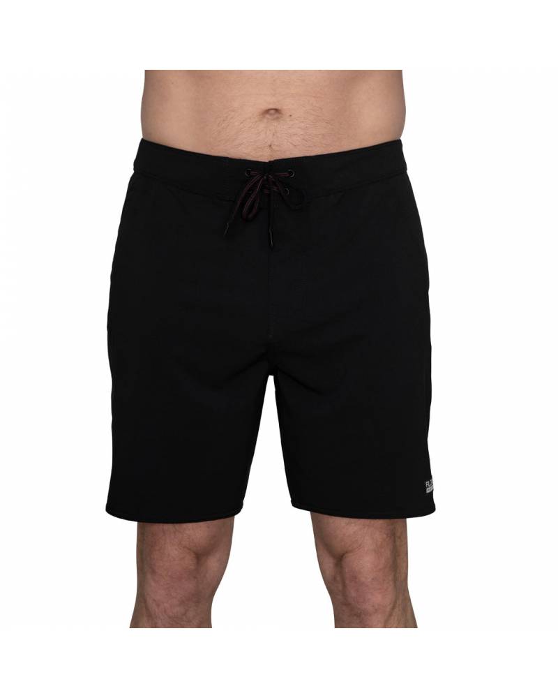 Florence Marine X Solid Boardshort - Black  on model front