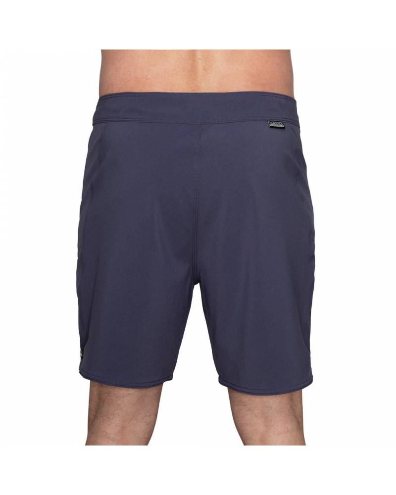 Florence Marine X Solid Boardshort - Indigo on model back