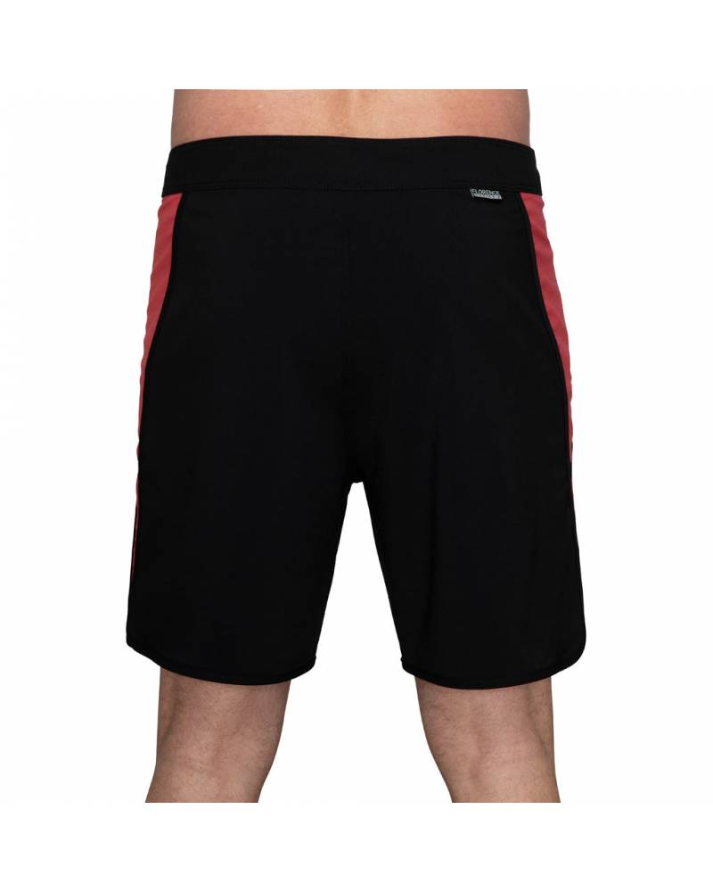 Florence Marine X Block Boardshort - Black Red on model back