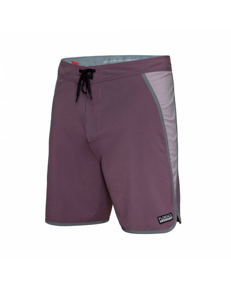 Florence Marine X Block Boardshort - Mauve front