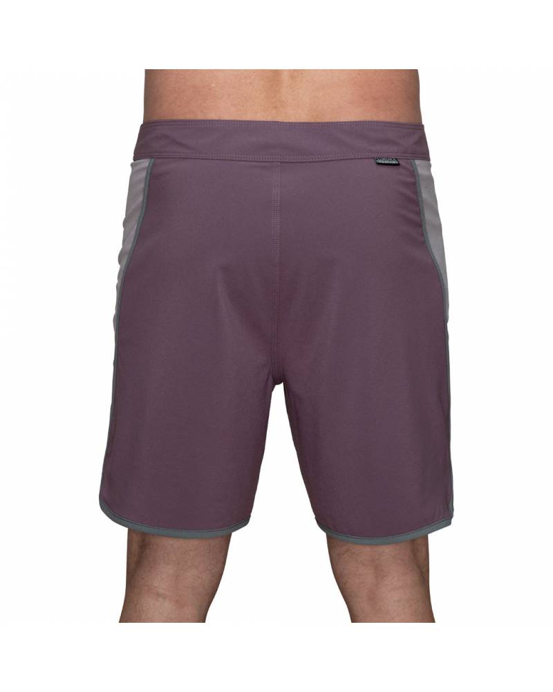 Florence Marine X Block Boardshort - Mauve on model back