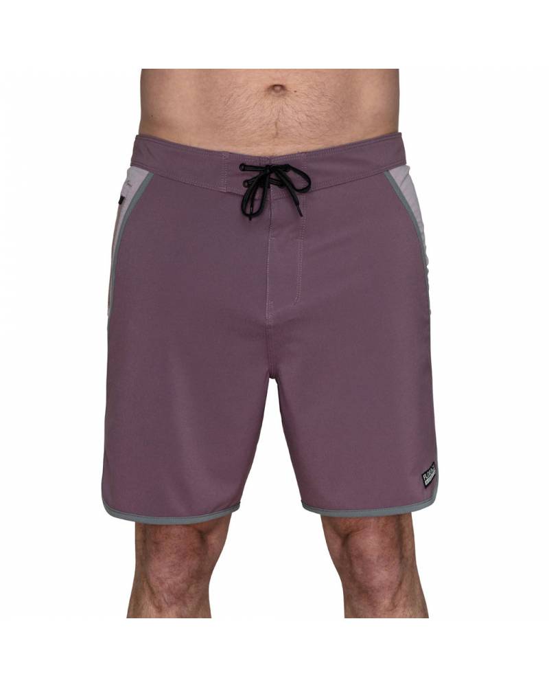 Florence Marine X Block Boardshort - Mauve on model front