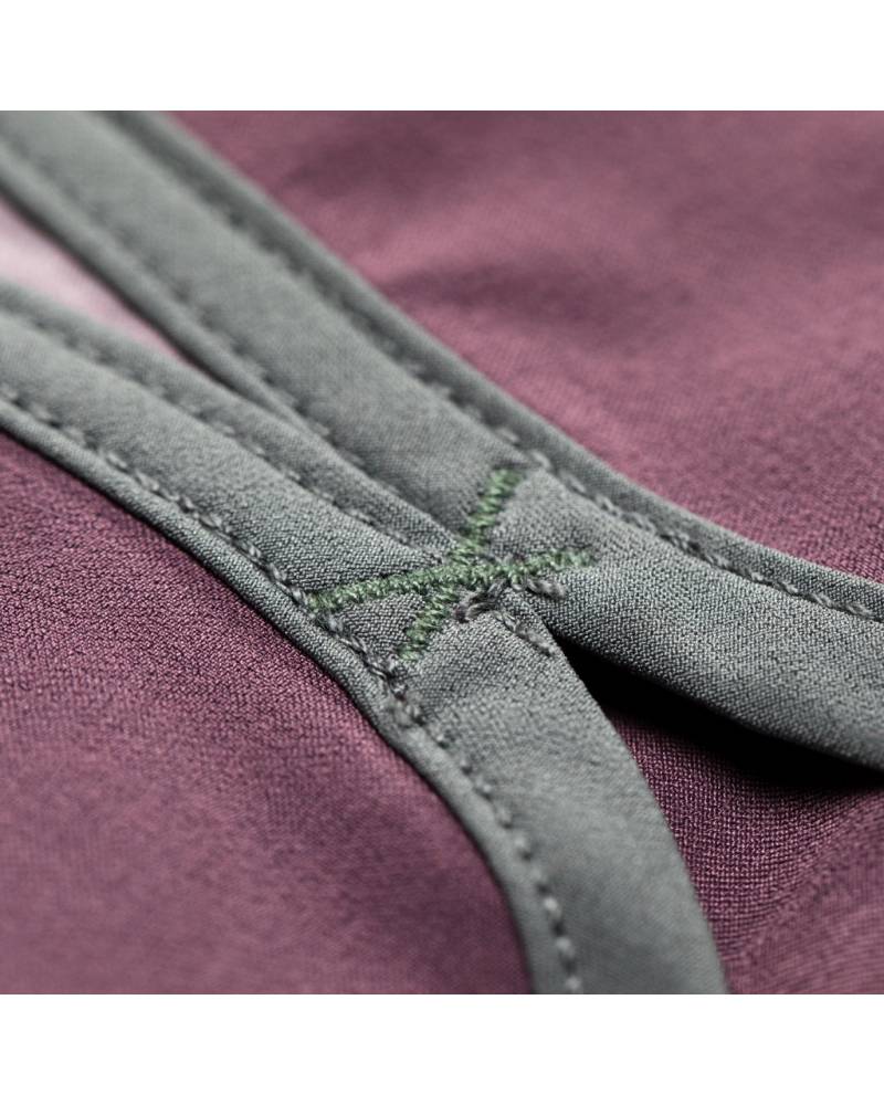 Florence Marine X Block Boardshort - Mauve scalloped hem
