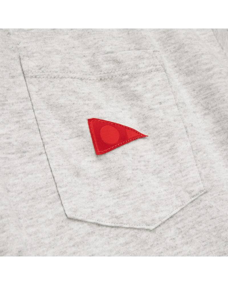 Florence Marine X Burgee Recover Pocket T-Shirt - Light Heather Grey pocket