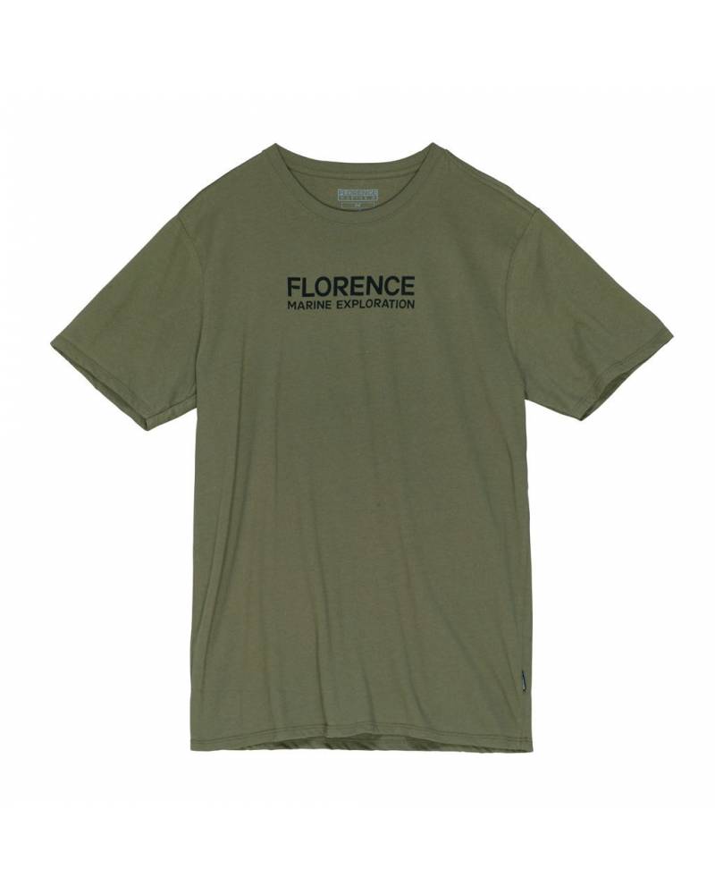 Florence Marine X Marine Exploration T-Shirt - Burnt Olive front