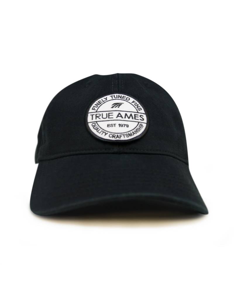True Ames Heritage Hat - Velcro Back - Black