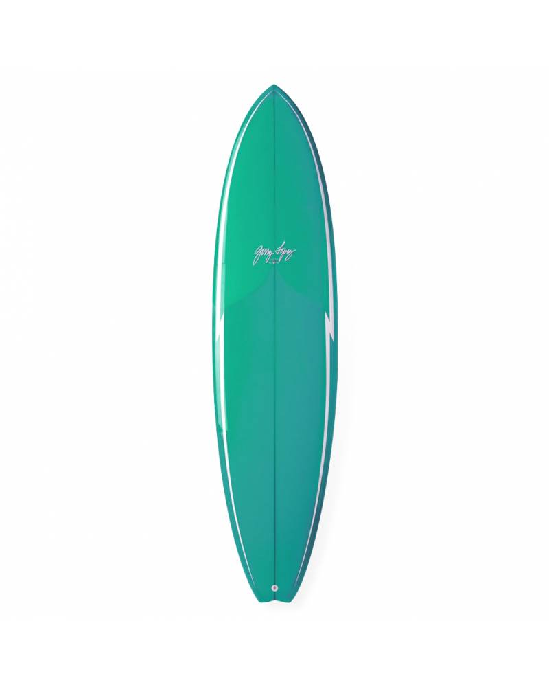 Gerry Lopes Little Darlin Surfboard green