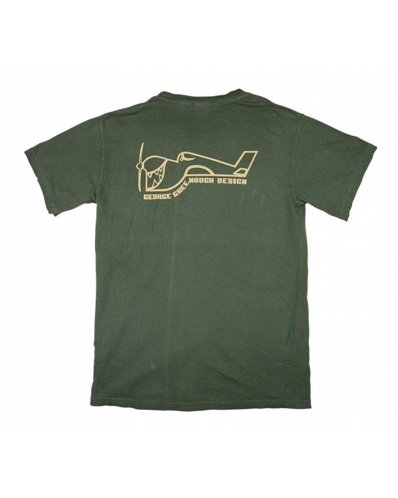 Greenough Airplane Logo T-Shirt - Sage
