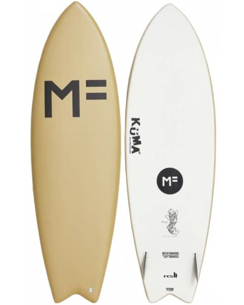 ミックファニングソフトボードKUMAフィッシュ5'10\