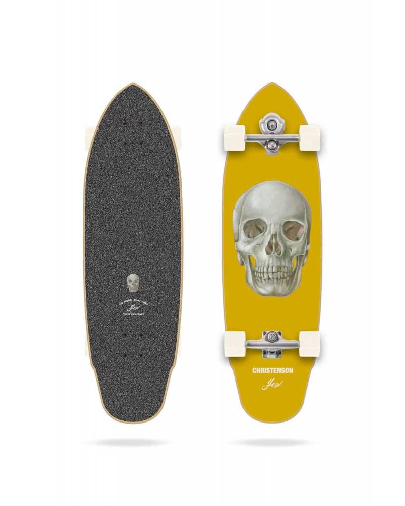 YOW LANE SPLITTER 34 クリステンソン サーフスケート Buy the YOW Lane Splitter 34in Yellow Surfskate Online Now