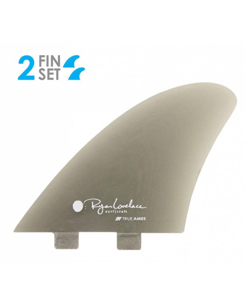 True Ames Lovelace Piggyback Keel Smoke - FCS Surfboard Fin
