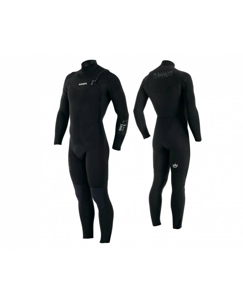 Buy the Manera Meteor X10D 4/3 Chest Zip Black Fullsuit Online Now