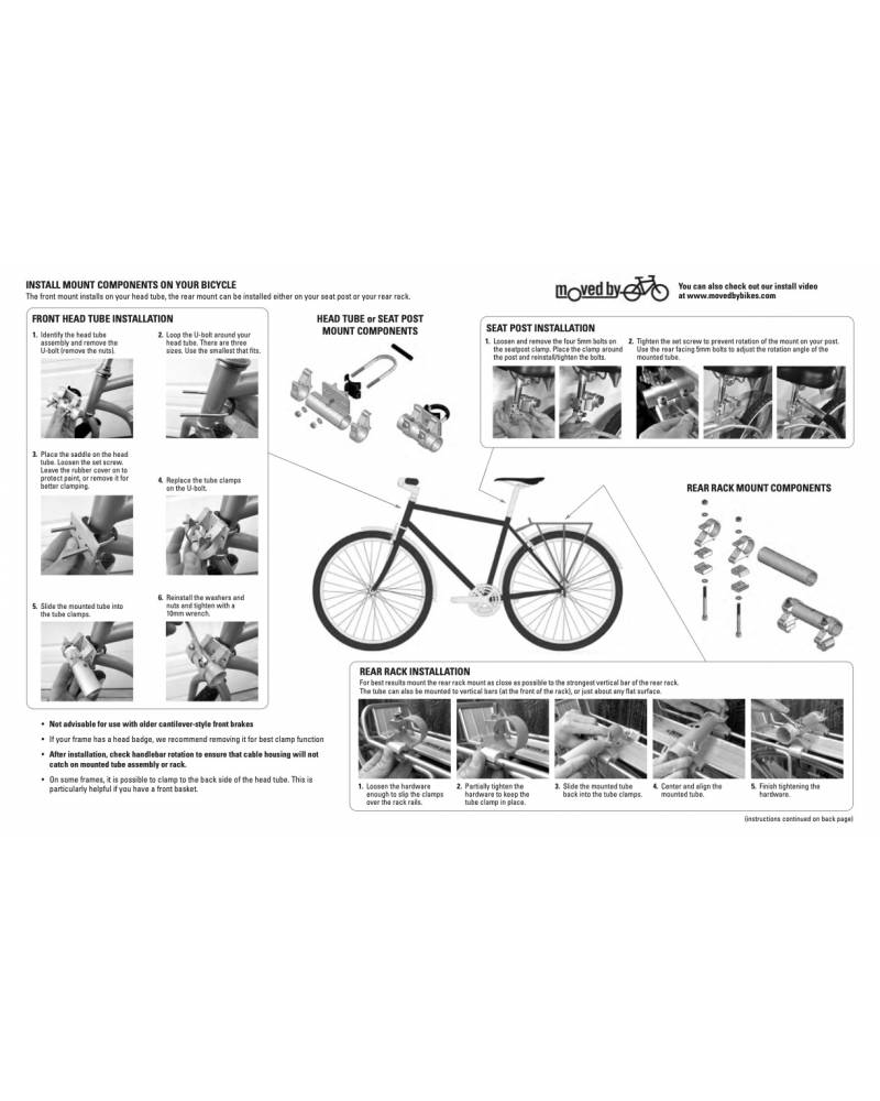 Moved by Bikes (MBB) Longboard Bike Rack Instructions page 2