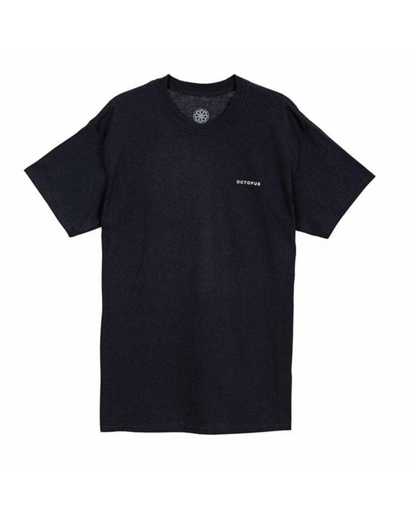 Octopus logo tee - black - front