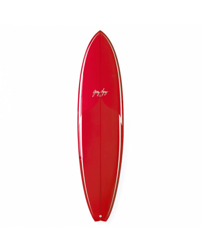 Gerry Lopes Little Darlin Surfboard red
