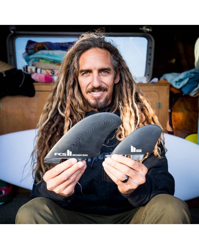 Buy the FCS Rob Machado PG Quad Fins L Green Online Now