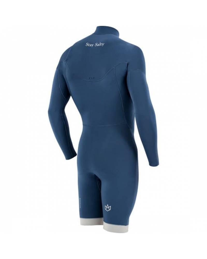 SEAFARER SHORTY HYBRID 3/2 FRONT ZIP - CASCADE rear