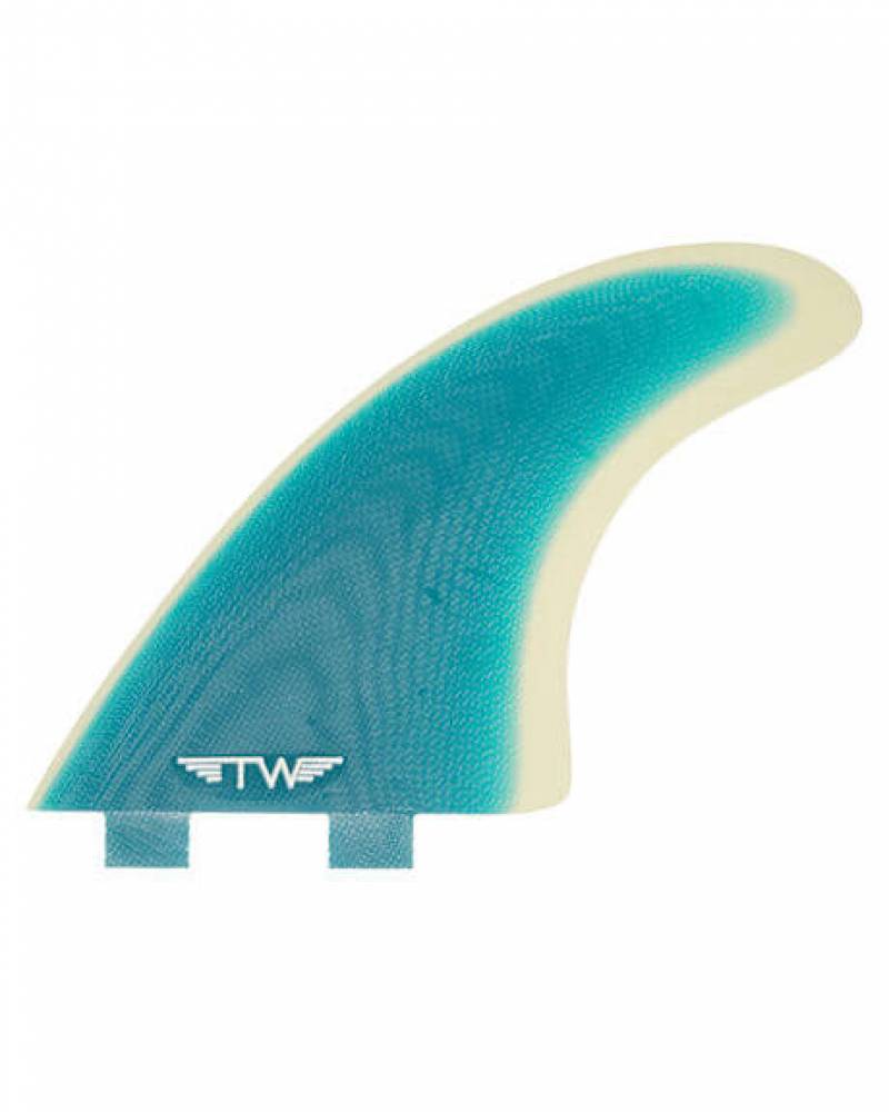 Captain Fin Co Tyler Warren Especial Twin +1 Turquoise - FCS Surfboard Fin