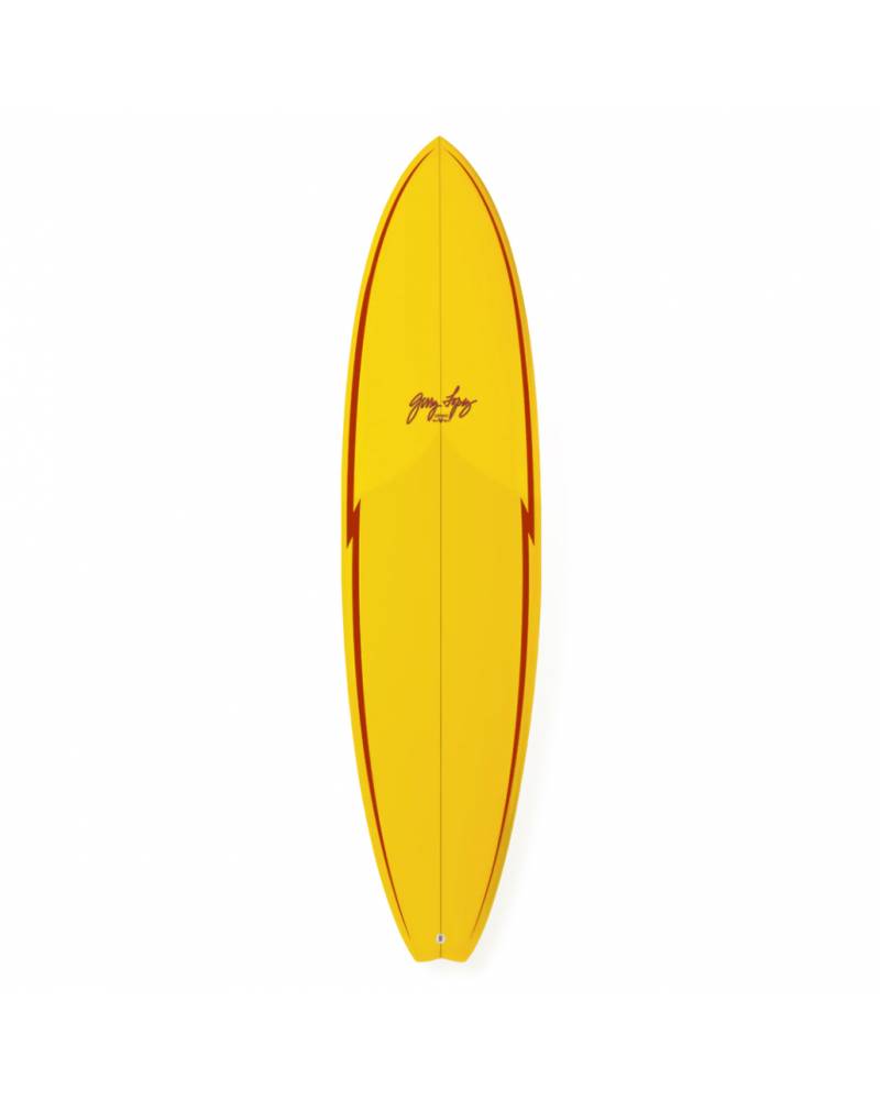 Gerry Lopes Little Darlin Surfboard yellow