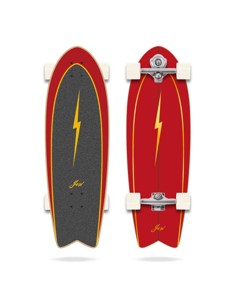 Buy the YOW Pipe 32in Surfskate Black Online Now | Boardcave USA