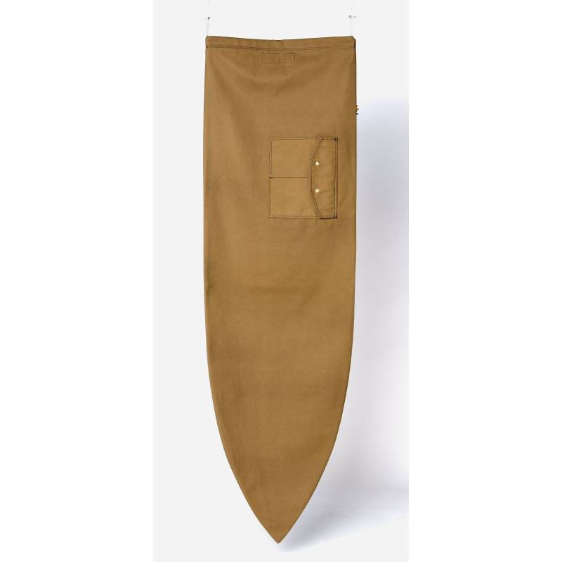 Ola Canvas Shortboard Surfboard Bag - Brown