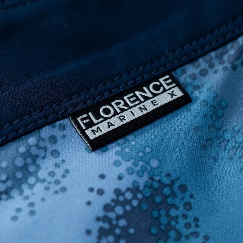 Florence Marine X Camo Boardshort - Water Camo brand tag