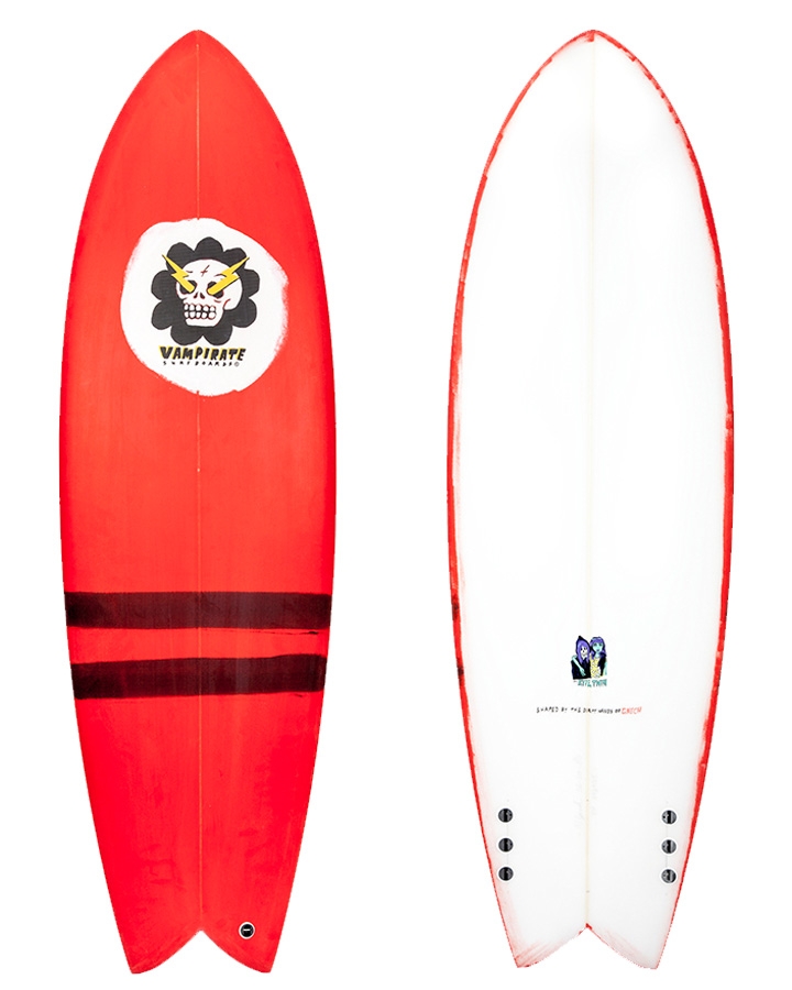 Buy the Vampirate Evil Twin 5ft 10in Surfboard Online Now | Boardcave