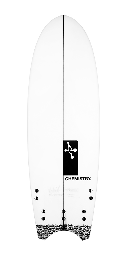 Buy the Chemistry Experimental 5ft 10in White Surfboard Online Now