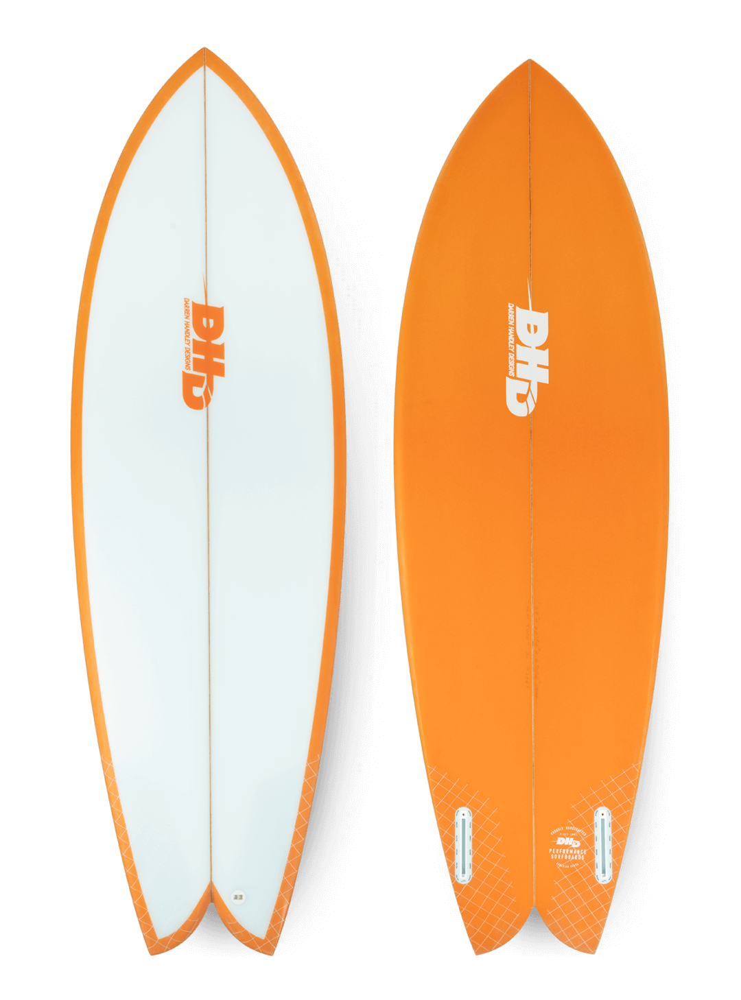 Buy the DHD Mini Twin 5ft 10in Rust Surfboard Online Now | Boardcave