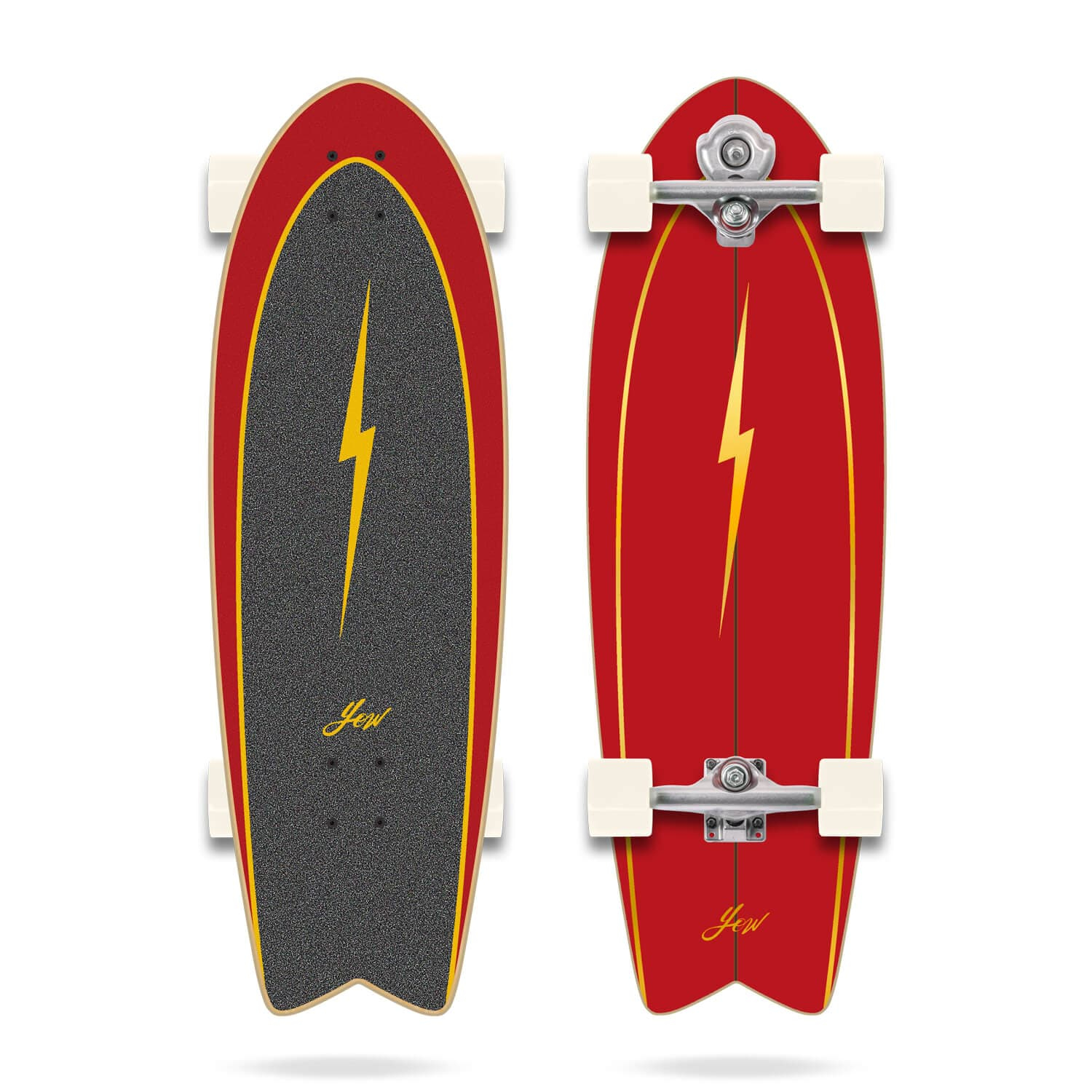 Buy the YOW Pipe 32in Surfskate Black Online Now | Boardcave